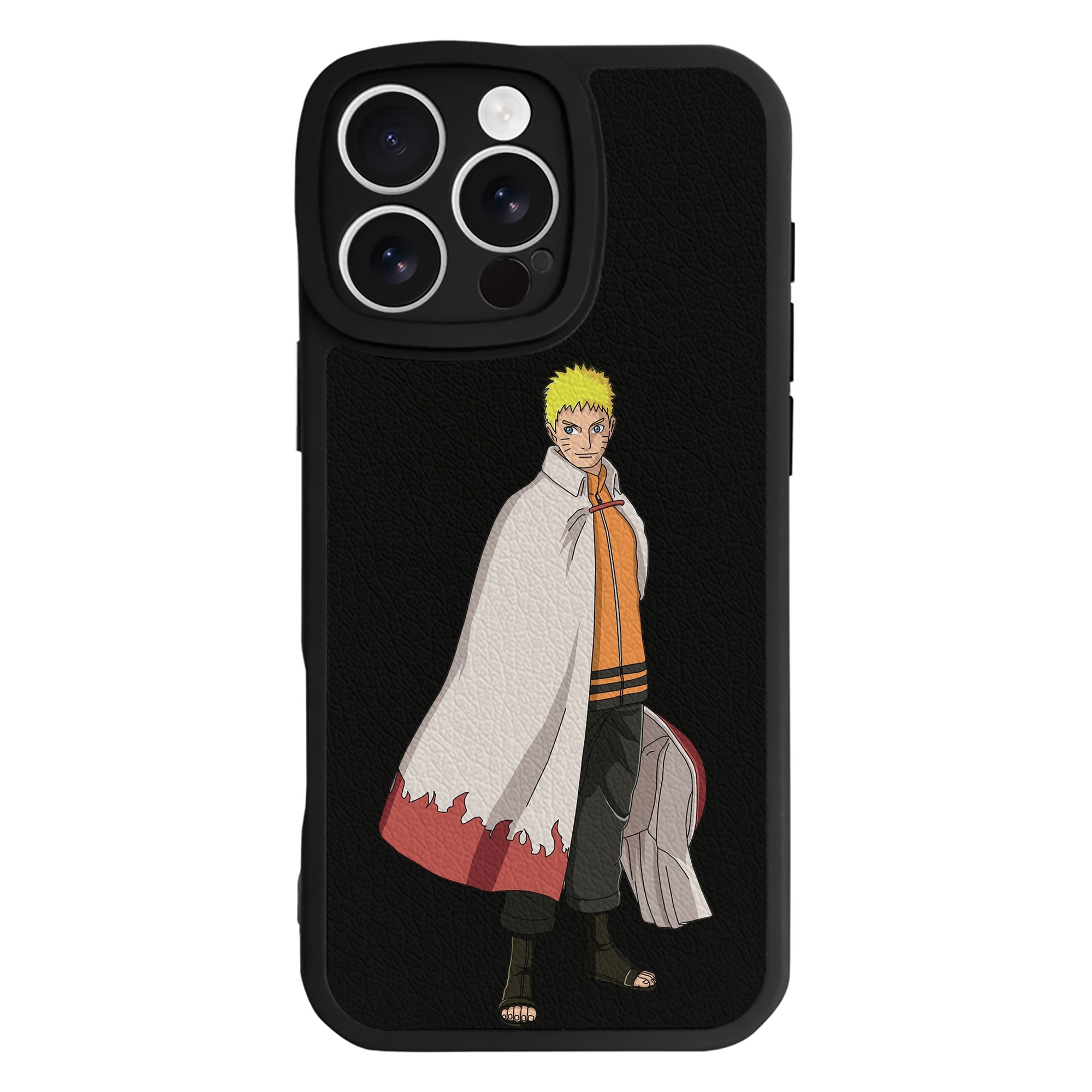 （画像用） NARUTO -ナルト- うずまき ナルト Uzumaki Naruto 【iPhone 16シリーズ対応】シリコンスマホケース（レザー調） 材質：シリコン